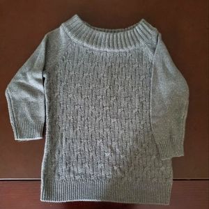 Sweater 3/4 Sleeve Medium Gray